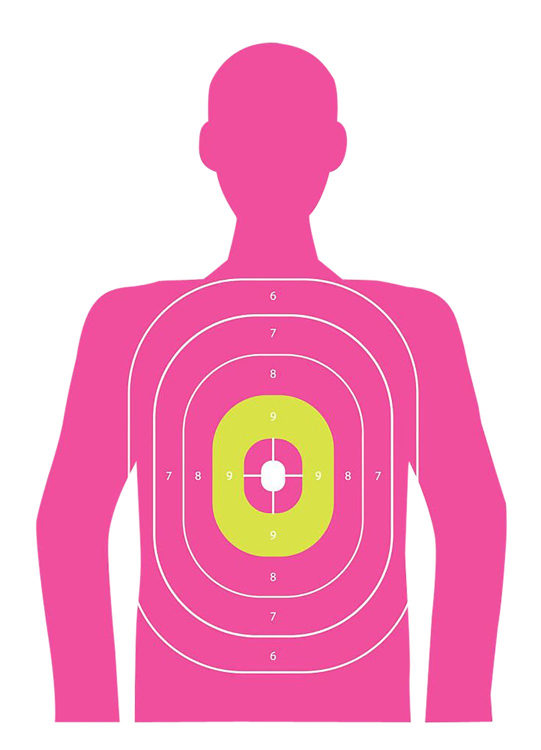 Allen EZ-Aim Fun in the Pink Silhouette Target 8pk 12"x18"