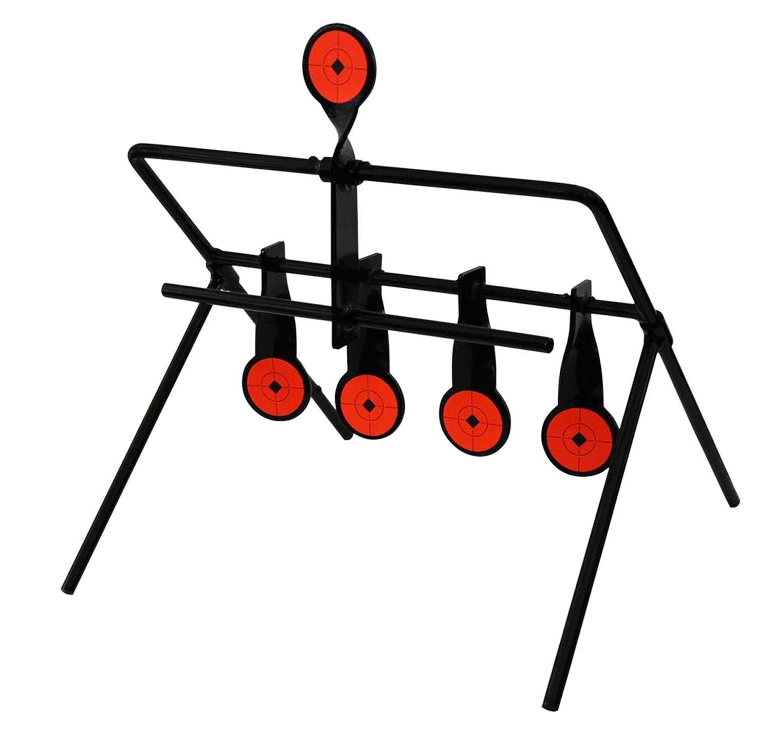 Birchwood Casey 47017 World of Targets Airgun Resetting 1.75" Black/Orange Steel Circle w/Crosshair & Diamond 0.19" Thick - Birchwood Casey - 1.75"