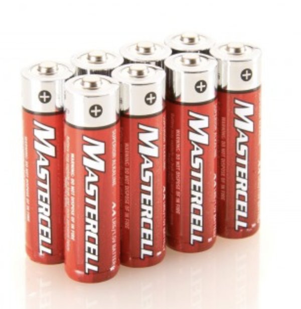 MASTERCELL ALKALINE AA 8PK BATTERIES                       