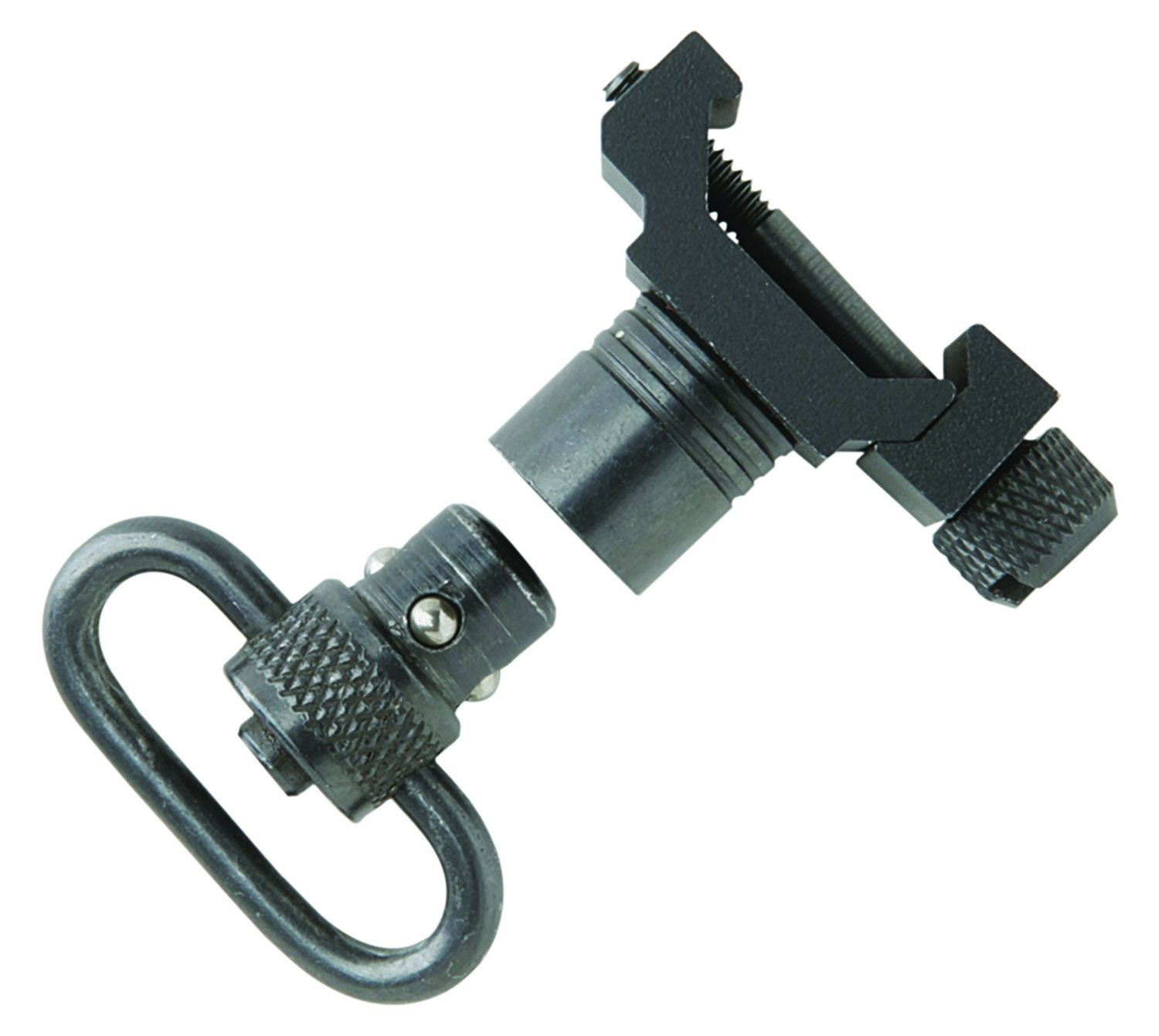 Buy Uncle Mike's 21101 Quick Detach Swivel Set made of Steel with Black... online