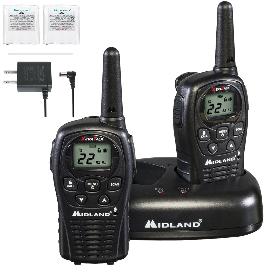 Midland LXT500VP3 2 Way Radio with Batteries & Charger