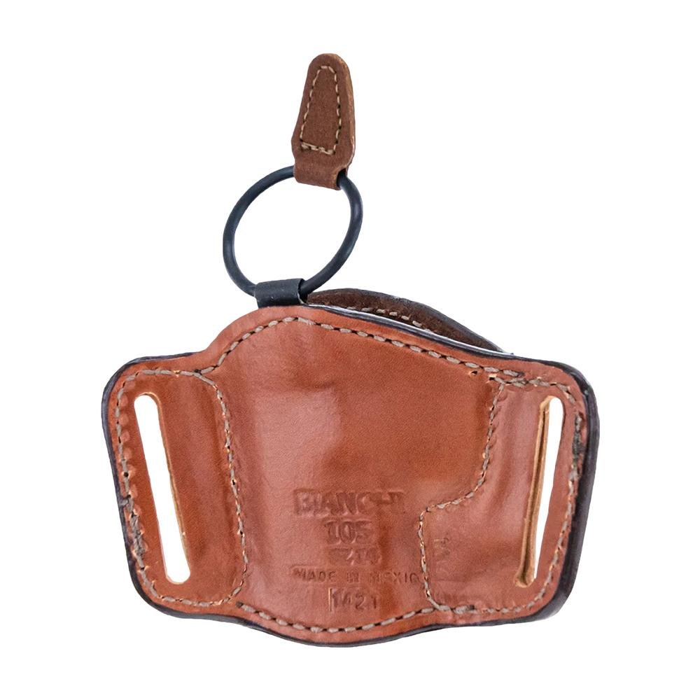 Bianchi Model 105 Minimalist Holster for Glock 17 19 20 21 Left Hand Plain Tan - Compact Design, Secure Retention - Bianchi