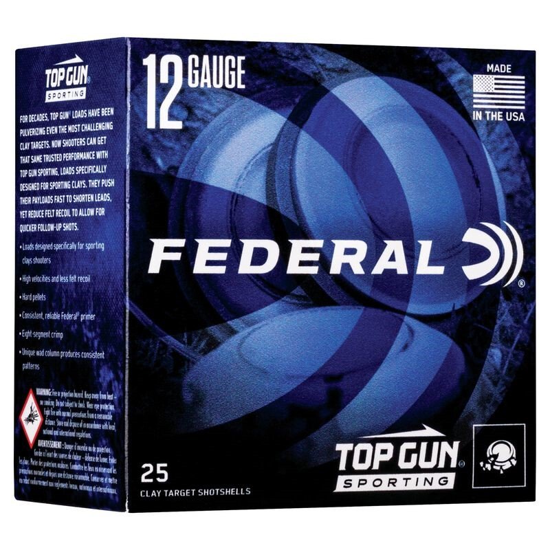 Federal TGSH1275 Top Gun 12Gauge 2.75" 1oz 7.5Shot 25 Per Box/10 Case