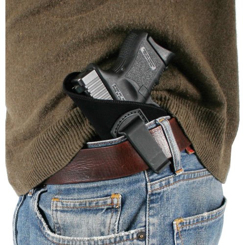 Blackhawk 73IP04BKL Left-Handed IWB Holster, Size 04, Black Nylon, .22-.25 Cal Small Auto Fit - Blackhawk - BLACK