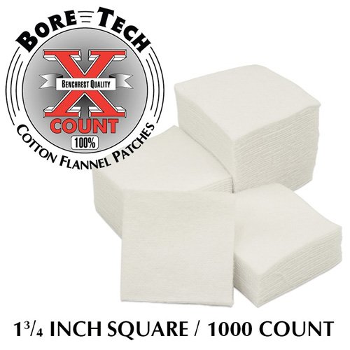 Bore Tech PATCH1 3/4INSQUARE1000/BAG - Bore Tech - .284 Cal