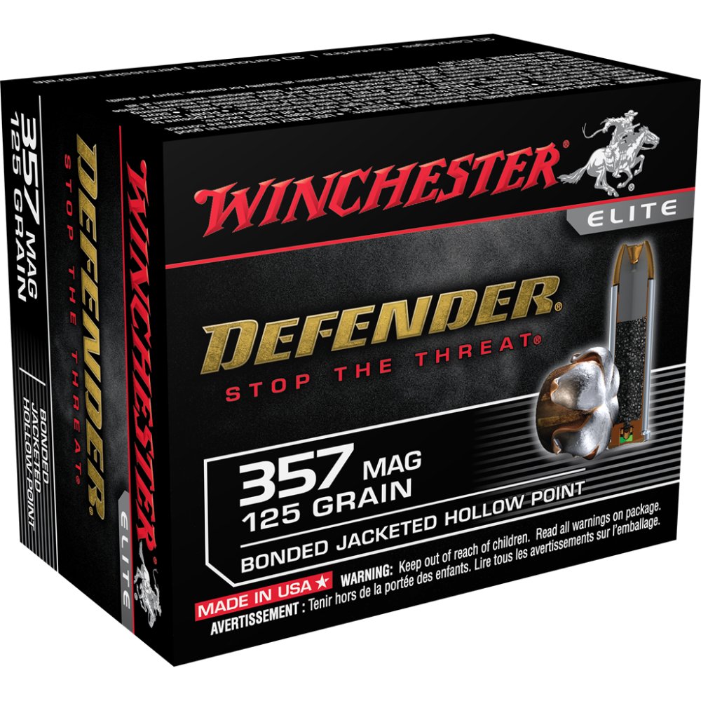 Winchester S357MPDB 357 Magnum 125 gr Bonded Jacket Hollow Point 20 Rounds - Winchester - BONDED JACKET HOLLOW POINT