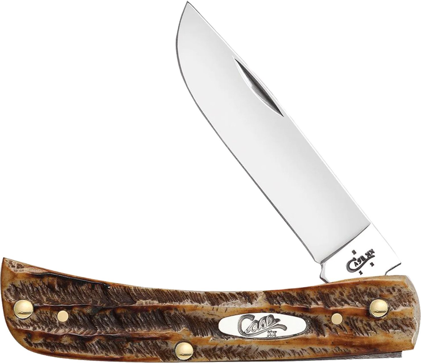 CASE & SON 65310 6.5137SS Sod Buster Jr. 6.5 Bone Stag - Case Cutlery