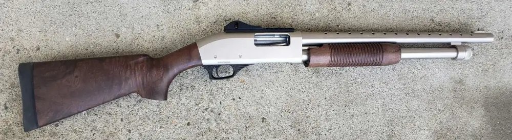 Tokarev TX3 12HDM A1 12 Gauge 18.5 in Nickel Finish 4+1 Pump Action