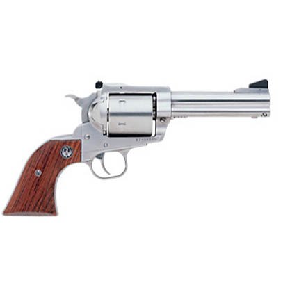 Ruger 0814 Super BlackHawk Revolver, 44 Rem Mag, 6-Round, 4.63" Barrel, Stainless Steel, Satin Finish, Hardwood Grip - Ruger - 44 Magnum | 44 Special