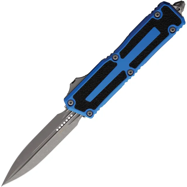 Microtech Scarab II G3 3.97 In D/E Apocalyptic Blue ALU Handle