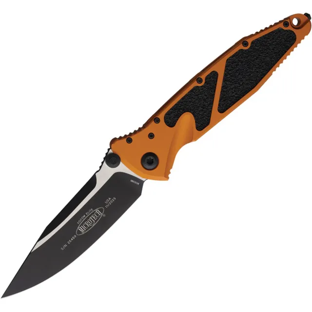 Microtech Socom Elite 160-1OT 3.98 In SE Black Tangerine Alu Handle