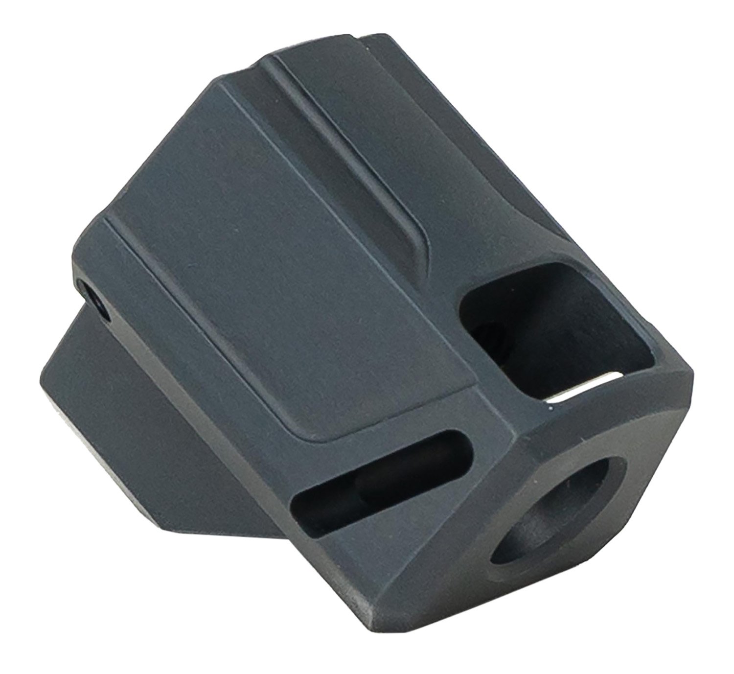 Faxon Firearms FFPACOMPDSS01 EXOS-515 9mm Compensator Black 1/2"x28 Threads - Faxon Firearms - 9mm Luger (9x19 Parabellum)