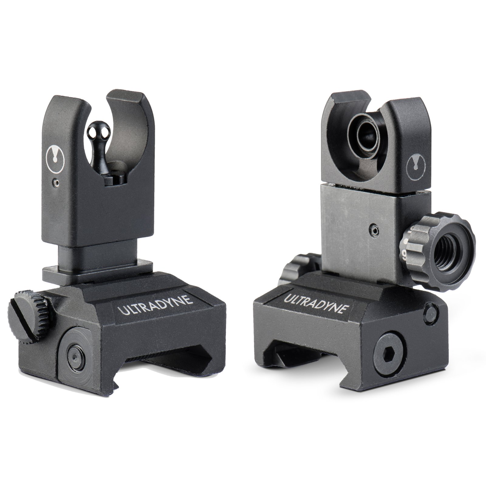 Ultradyne UD10480 C4 Folding Front & Rear Sight Combo, Black Nitride Finish