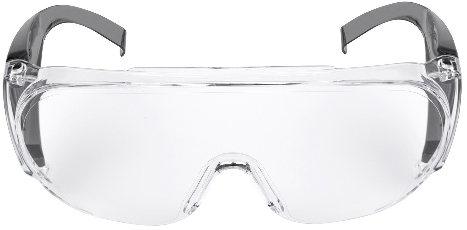 Allen ULTRX Fit Over Safety Glasses Black with Clear Lenses - Allen Company - BLACK