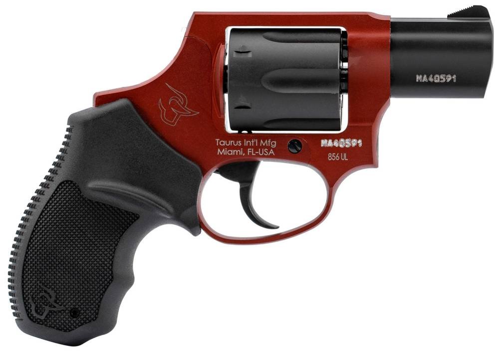 Taurus 2856021ULCH13 856 Ultra-Lite 38 Spl + P 6 Round 2" Matte Black Burned Orange Black Rubber Grip