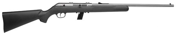 Savage Arms 31000 64 FSS 22 LR Semi Auto Rifle - Stainless Finish - 10+1 Capacity - 20.5" Barrel - Matte Black Synthetic Stock - 1:16 Twist - 40" Overall Length - 5 lb Weight