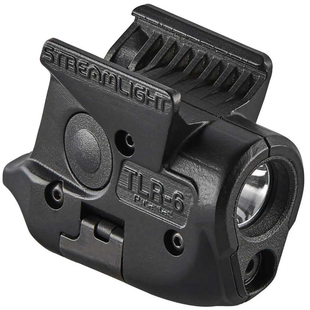 Streamlight TLR-6 Weapon Light w/Laser Sig P365 100 Lumens Output White LED Light Red Laser 89 Meters Beam Rail Grip Clamp Mount Black Anodized Polymer - Streamlight - 100 LUMENS