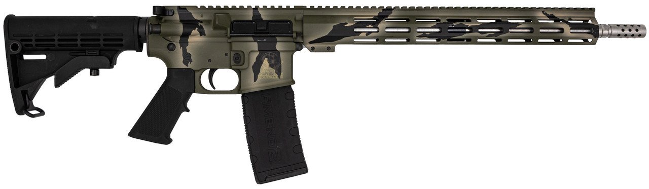 GLFA GL10308PGRN16 Tactical .308 Win Rifle 16" Green Camo 10rd Mag - Great Lakes Firearms - .308 Winchester