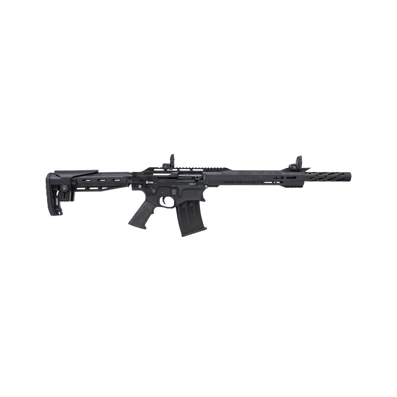 Citadel Boss-25 CA Compliant Shotgun 12ga 3 Chamber 5rd Magazine 18.75 Barrel Black
