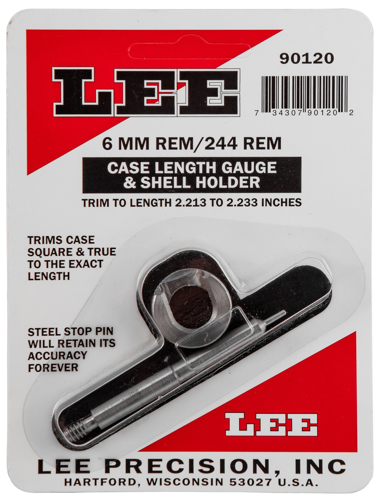 Buy Lee Case Length Gage and Shell Holder 6mm Rem online