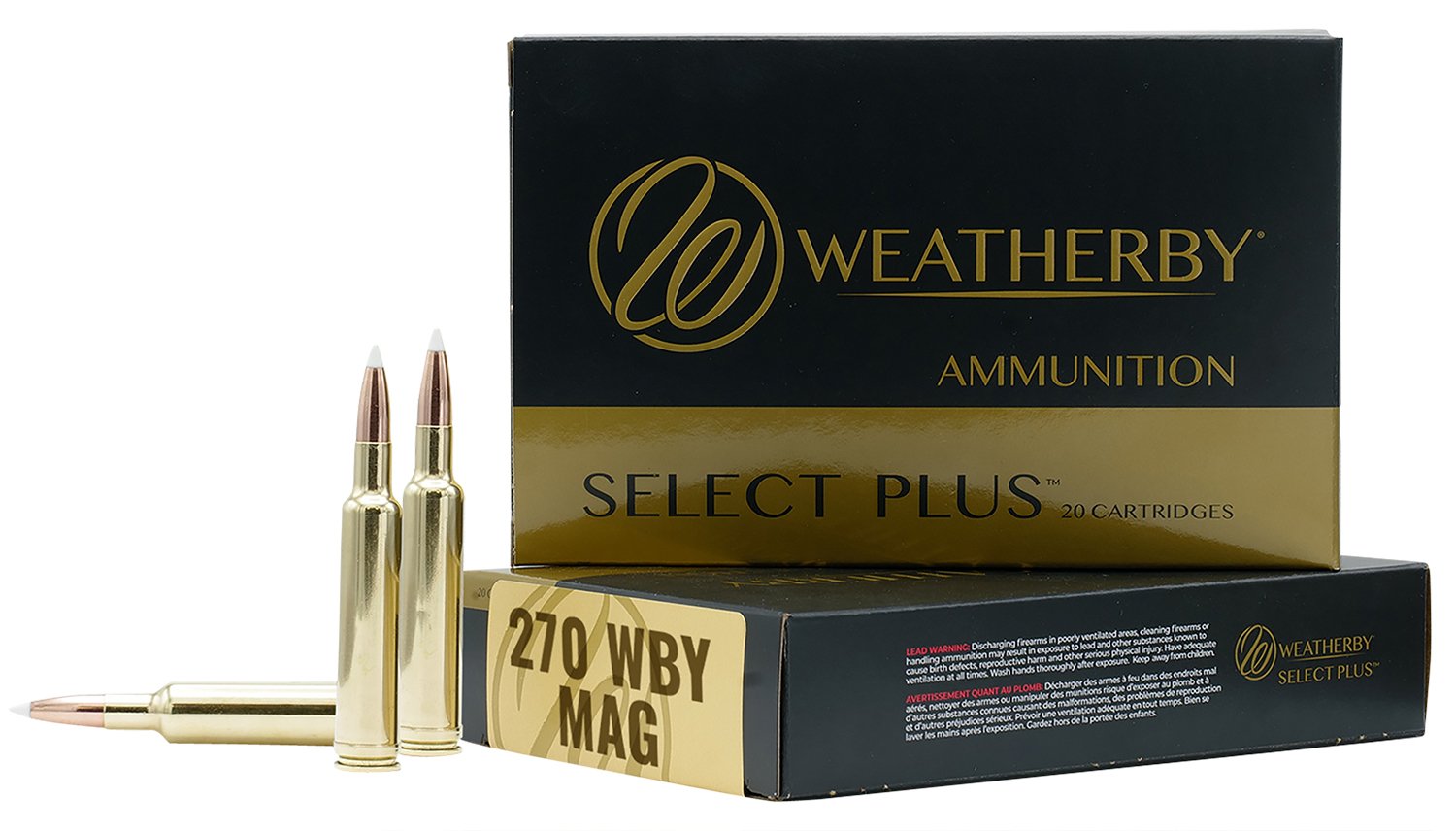 Weatherby Select Plus .270 Magnum 150Gr NP 20rd Box Rifle Ammo (N270150PT)