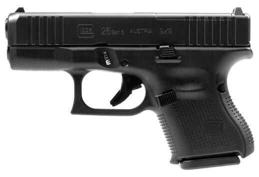 Glock G26 Gen5 MOS 9mm 3.43in 10rd Semi-Auto Pistol (UA265S201MOS)