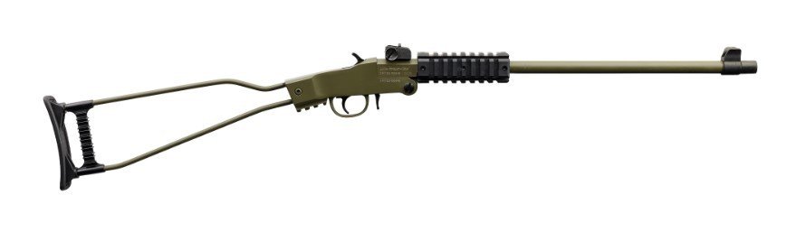 Chiappa Little Badger 22LR 16.5" Threaded Folding Quad Rail OD Green - Chiappa Firearms - 22 LR