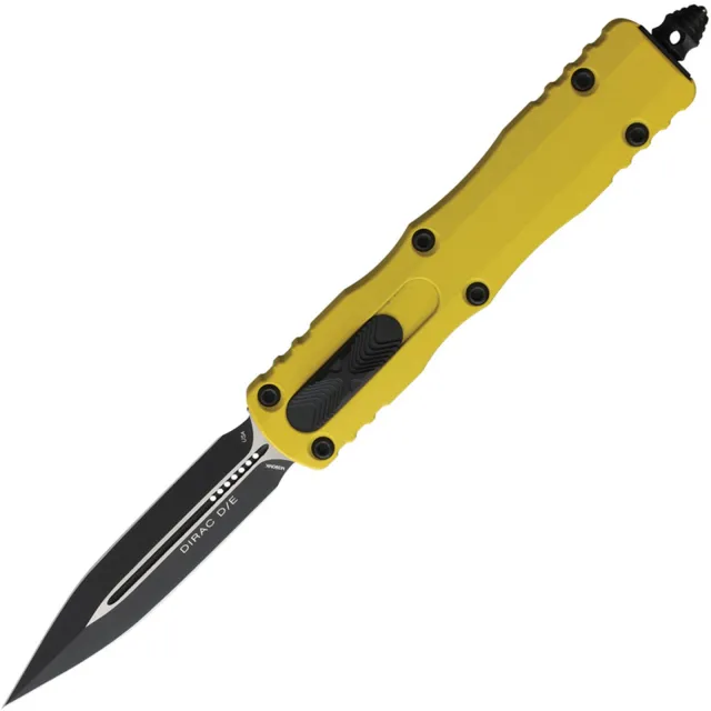 Microtech 225-1YW Dirac 2.92 In D/E Black Yellow Alu Handle