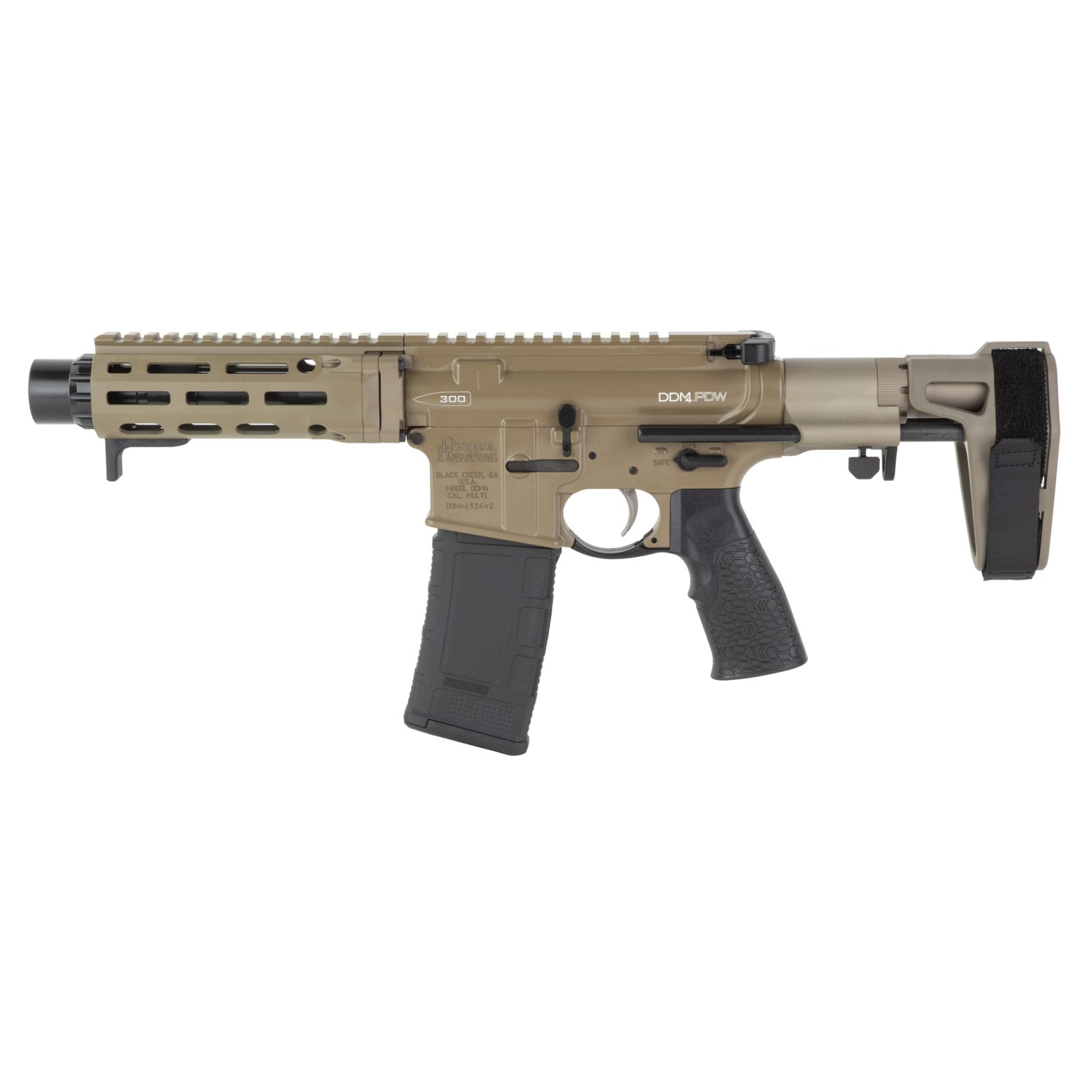 DANIEL DEFENSE DDM4 PDW 300 BLK 7" 30rd Semi-Auto Pistol (02-088-05075-047)