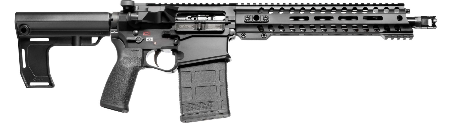 Patriot Ordnance Factory 1599 Revolution DI 308 Win 20+1 12.50" Black... - POF USA - 308 Win