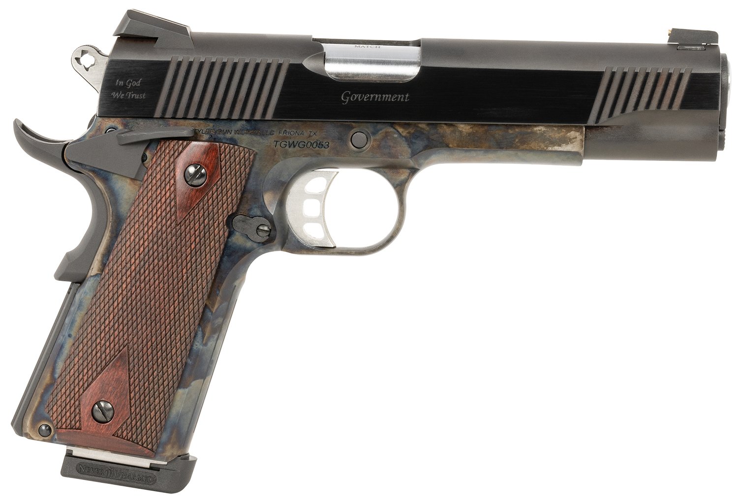 Tyler Gun Works TGWGVCC45 Custom 1911 Government Full Size Frame 45 ACP...