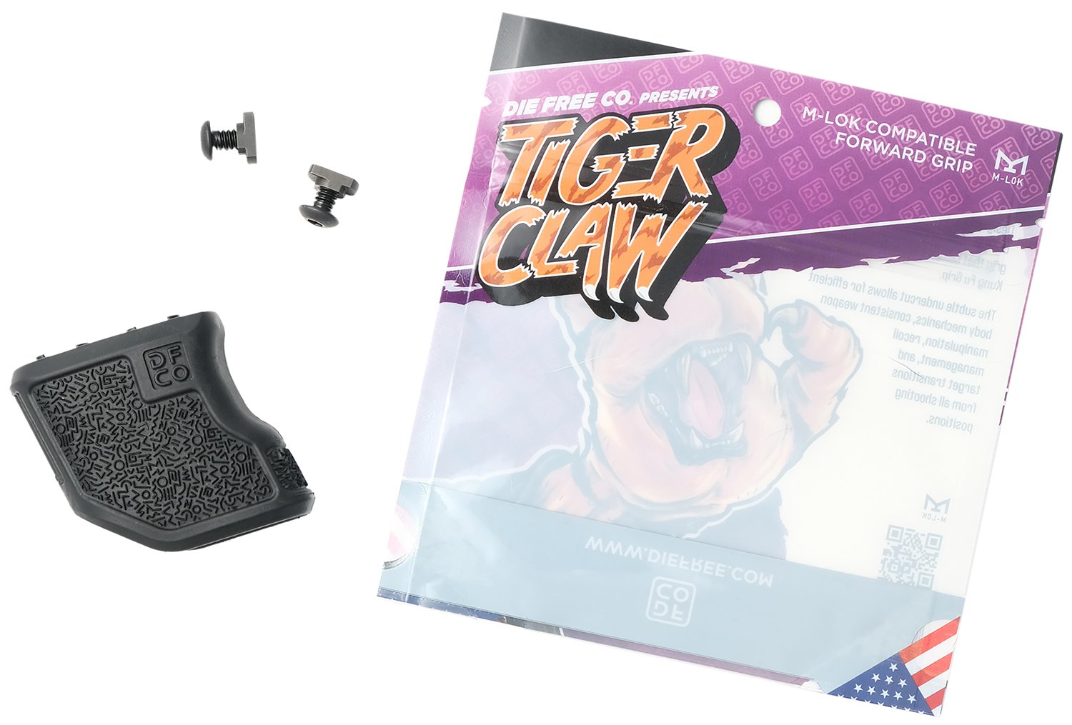 Die Free Co Llc TCMLOKBLK Tiger Claw Black Nylon - Die Free Co - TIGER CLAW