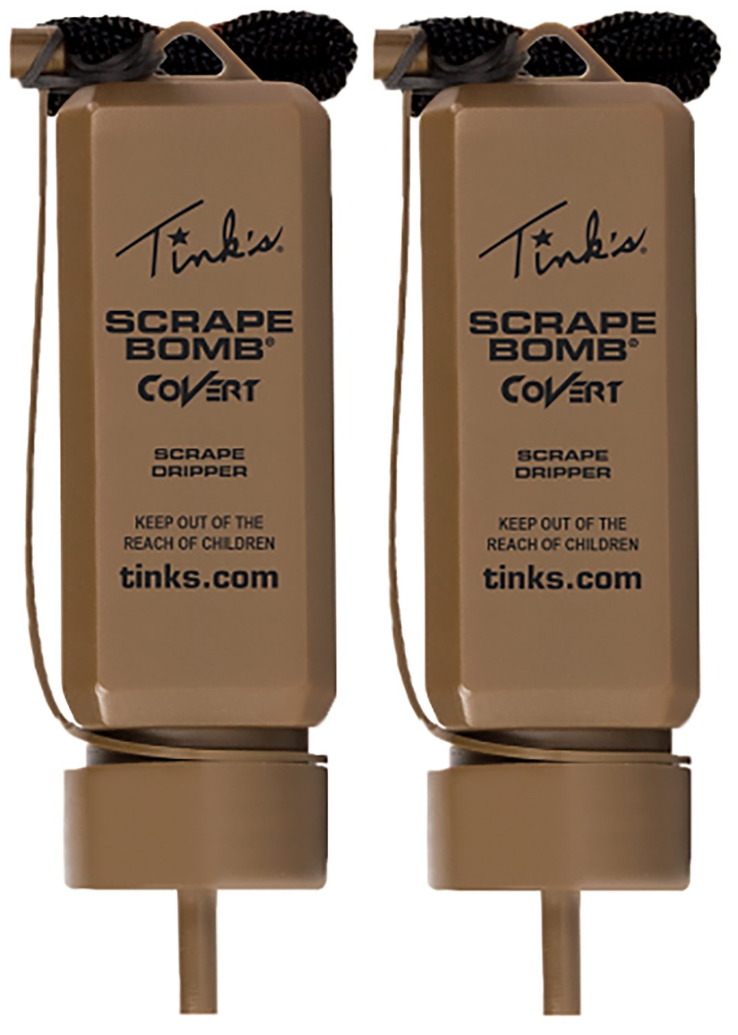 Tinks W5104 Covert Scrape Bomb Dripper 2 oz Earth Brown 2 Pack - Tink's