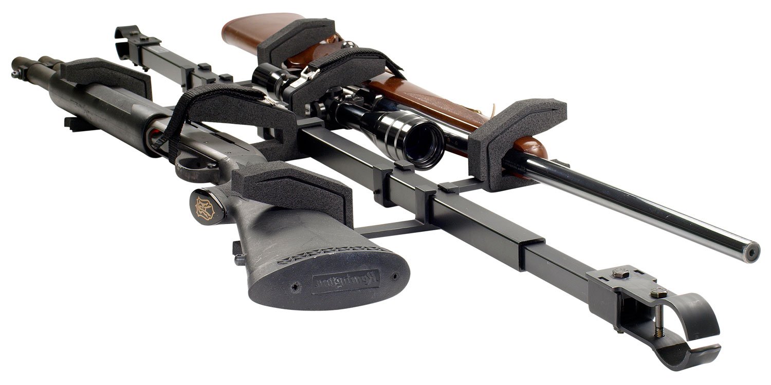 Big Sky Racks SBR2GUTV Sky Bar 2 Gun Rack Black Steel Overhead Mount - BSKY - BLACK