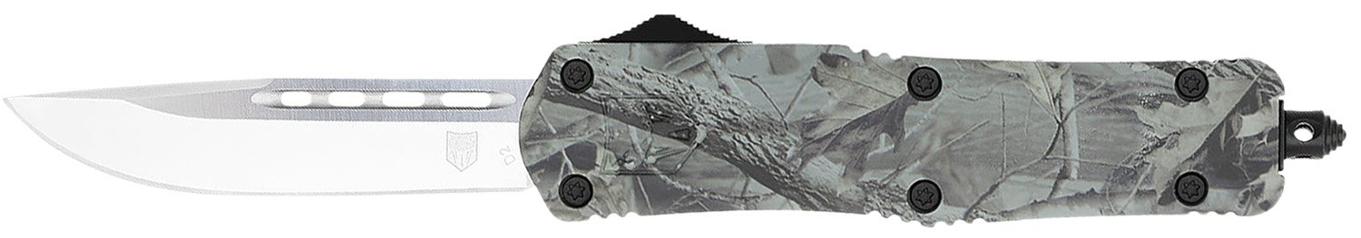 CobraTec MWDFS3DNS FS-3 3" D2 Steel Blade, Woodland Camo Handle Knife
