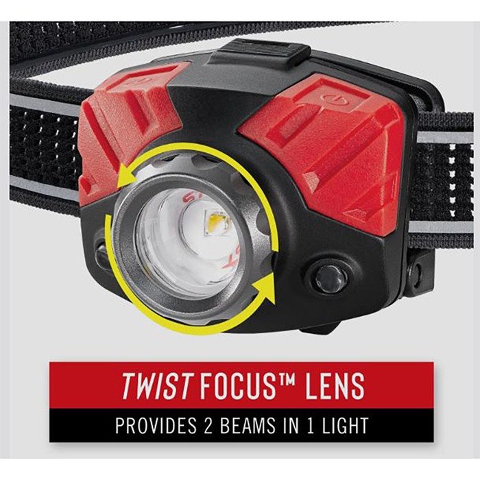 Coast PRODUCTS FL75 HEADLAMP 700 LUMENS W/PURE BEAM & TWIST FOCUS BLK/RED