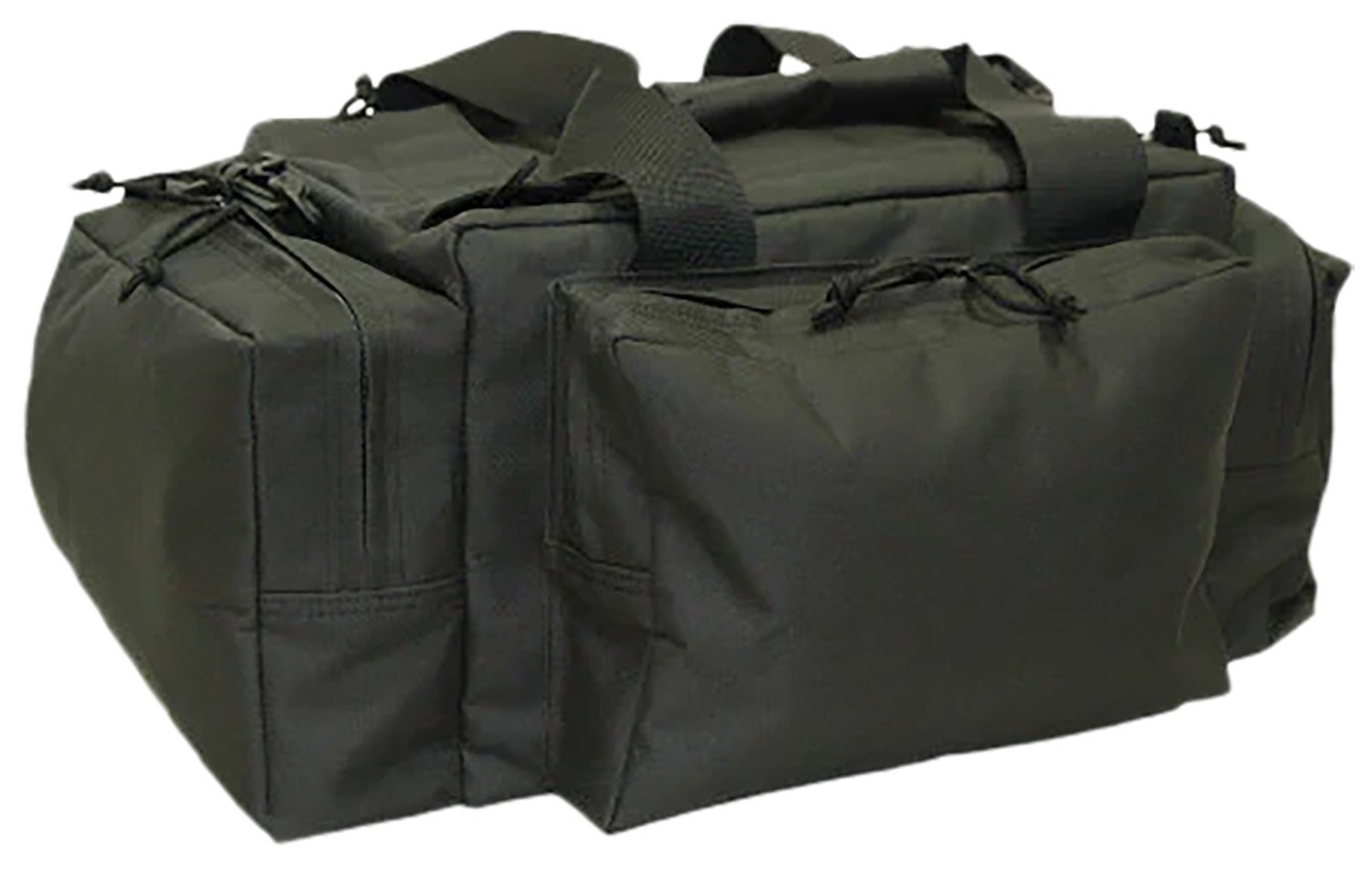 Bob Allen Max-Ops Tactical Range Bag 20x10x9 - Water-Resistant Black Polyester with Foam Padding & Storage Pockets - BOBA - BLACK