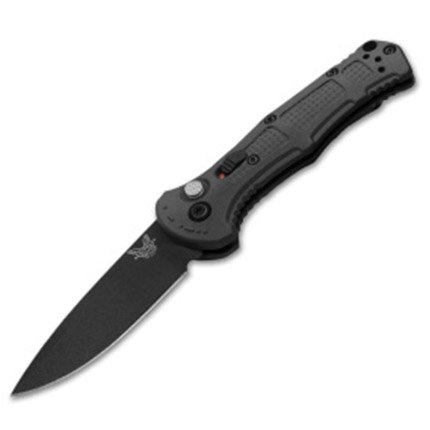 Benchmade 9570BK Mini-Claymore 3" Black Grivory Auto Knife w/Safety - Benchmade