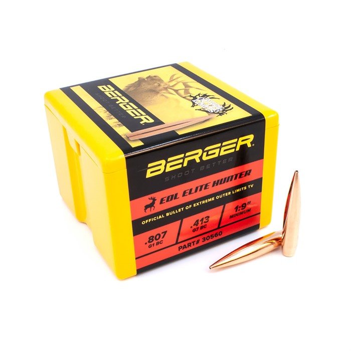 Berger 30560 30 Caliber 0.308" 245gr EOL Elite Hunter Bullets 100/Box - Berger Bullets - 30 CALIBER