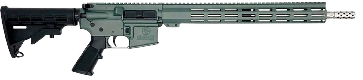 GLFA AR-15 Semi-Automatic Rifle, .223 Wylde, 16-Inch Stainless Steel Barrel, 30-Round, Aluminum Frame, Cerakote Finish, Charcoal Green - Great Lakes Firearms - 223 WYLDE
