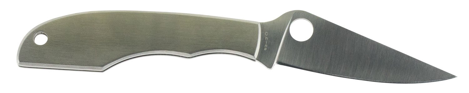 Spyderco C138P Grasshopper Slipit Stainless Steel Pocket Knife - Spyderco - CLIP POINT