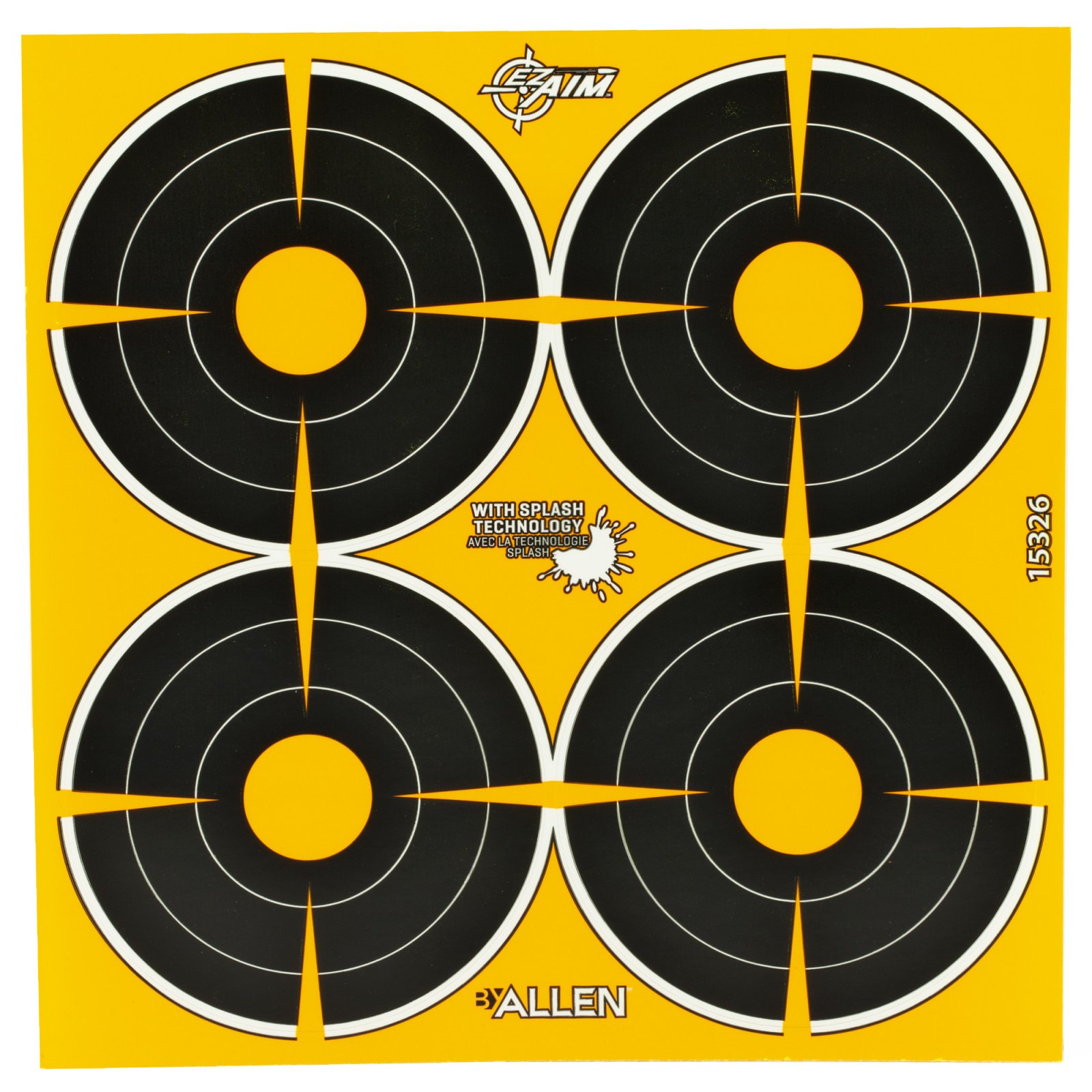 EzAim Splash Bullseye Adhesive Targets 3 in. 12 pk.