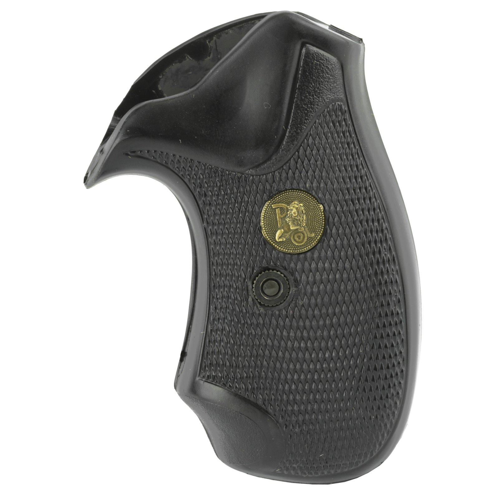 Pachmayr 03255 Compact Grip Checkered Black Rubber for S&W J Frame with...