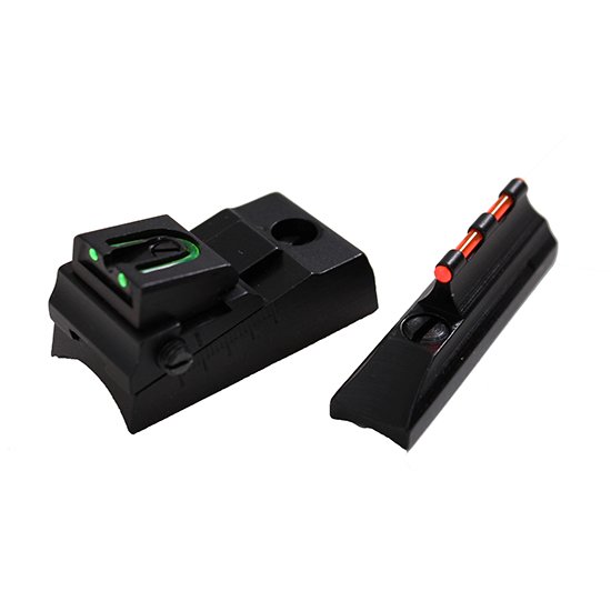 TRAD WILLIAMS Aluminum Alloy Fiber Optic Sight Set for Tapered Barrels