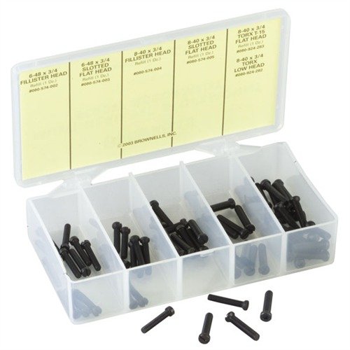 Brownells 050806112940 Long Screw Kit 6-48 & 8-40 - Brownells