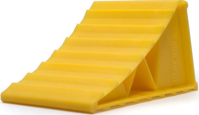 CAMCO 44412 RV Wheel Chock Yellow UV-Stabilized Plastic for 26" Tires