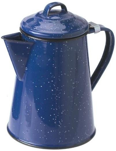 GSI 15152 Enamelware Coffee Pot 8-Cup Blue
