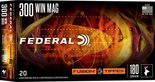 Federal F300WTFS3 Fusion 300 Win Mag 180gr Bonded Soft Point 20 Rounds