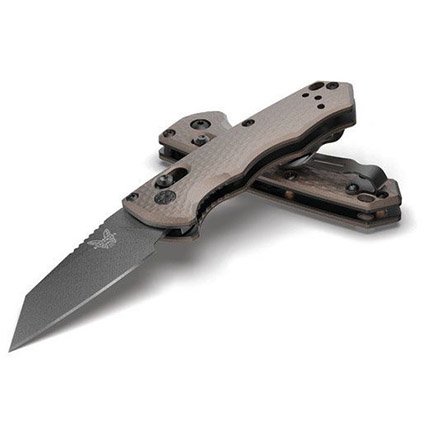 Benchmade 2900BK-1 Auto Immunity 2.5" CPM-M4 Wharncliffe Blade Bronze Scales - Benchmade