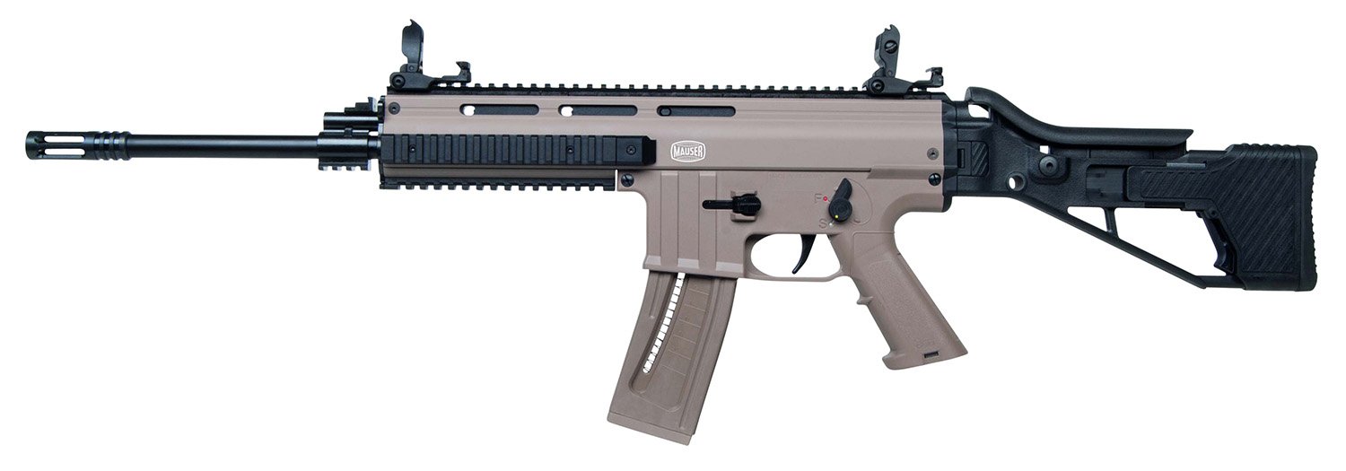 Mauser M15 .22 LR Rifle 16.3 in Tan Finish 10/23 Capacity Semi-Auto
